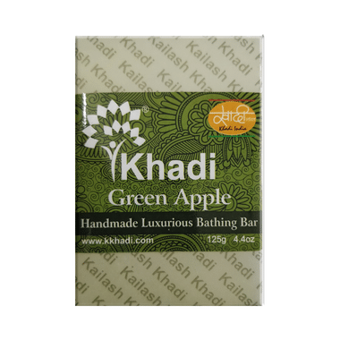Khadi India Green Apple Handmade Luxurious Bathing Bar