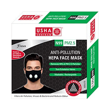 Usha Shriram Fresco N99 PM2.5 HEPA Anti Pollution Face Mask