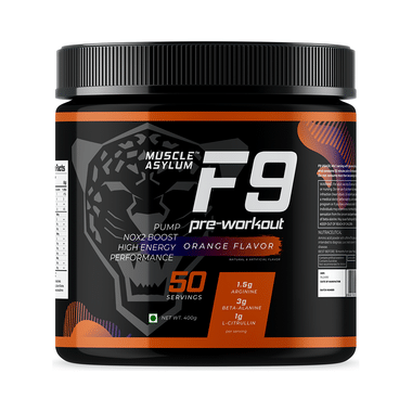 Muscle Asylum F9 Pre-Workout Orange