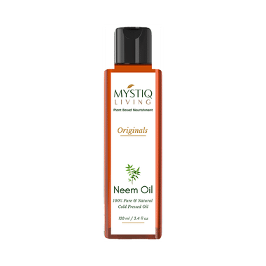 Mystiq Living Neem for Hair, Face and Skin | Cold Pressed, 100% Pure and Natural