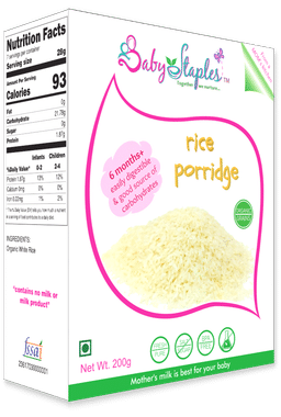 Baby Staples Organic Rice Porridge