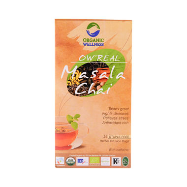 Organic Wellness OW' Real Chai Infusion Tea Bag Masala