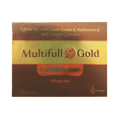 Multifull Gold Soft Gelatin Capsule