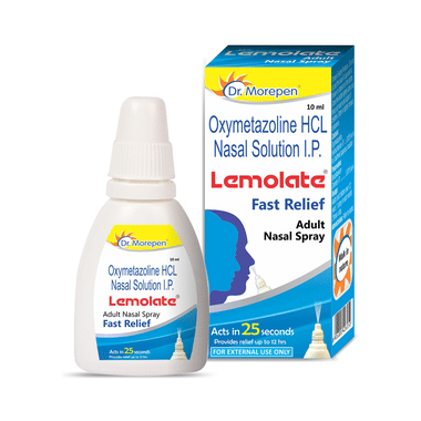 Dr. Morepen Lemolate Fast Relief Adult Nasal Spray