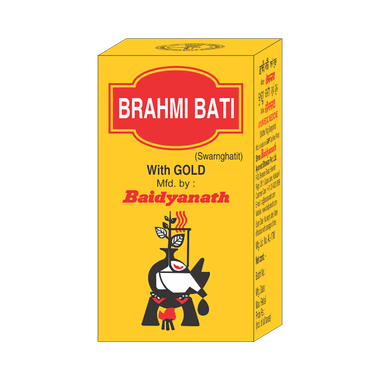 Baidyanath Brahmi Bati With Gold | Supports Memory, Focus & Mental Alertness