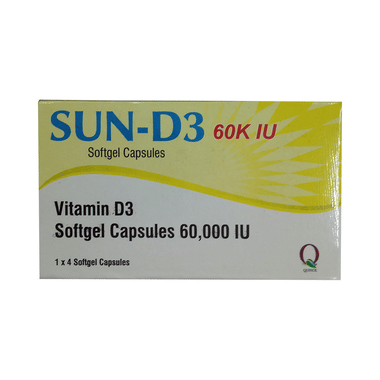 Sun-D3 60K Soft Gelatin Capsule