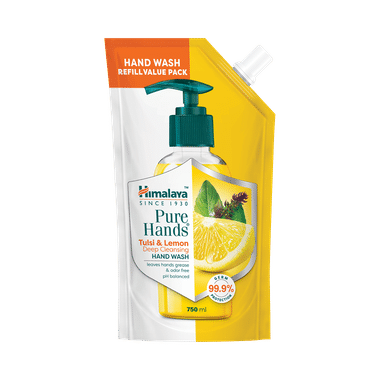Himalaya Personal Care Tulsi & Lemon Deep Cleansing Pure Hands Hand Wash Refill Pack
