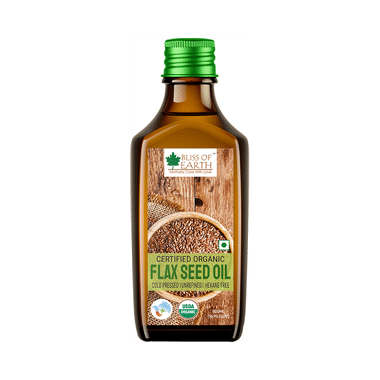 Bliss of Earth Certified Organic Flax Seed Oil