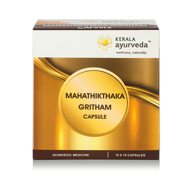 Kerala Ayurveda Mahathikthaka Gritham Capsule |  For Blood Purification, Skin & Gut Health