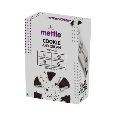 Swasthum Mettle Protein Bar (60gm Each) Cookie And Cream