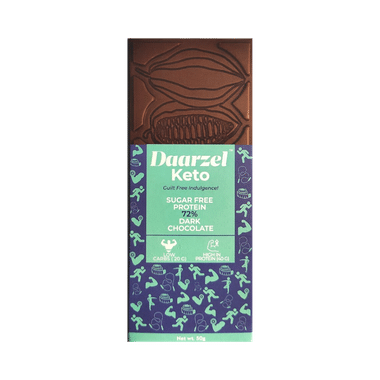 Daarzel Keto Sugar Free Protein 72% Dark Chocolate