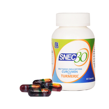 Snec 30 Liquid Turmeric Curcumin Capsule US Patent | Supports Joint, Heart & Brain Health