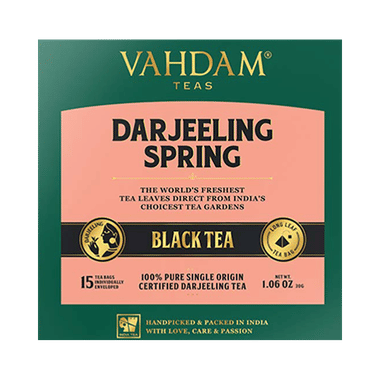Vahdam Darjeeling Spring Teas Black Tea (2gm Each)