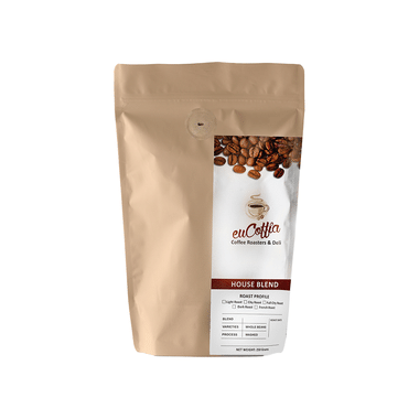 Eucoffia 100% Arabica Roasted Coffee Beans Medium Roast Coffee Filter