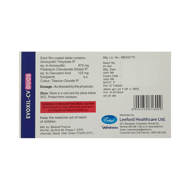 Evoxil-CV Duos Tablet