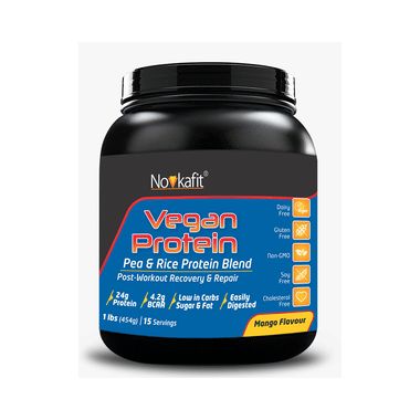 Novkafit Vegan Protein, Pea & Rice Protein Blend Mango