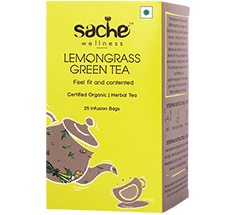 Sache Wellness Organic Lemongrass Green Tea