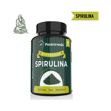 Potentveda Spirulina Superfood 800mg Capsule