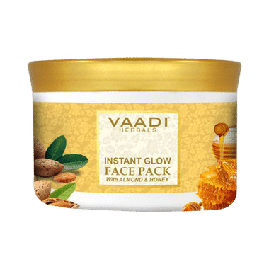 Vaadi Herbals Instant Glow Face Pack With Almond And Honey