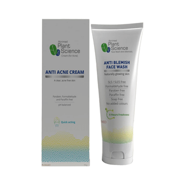 Atrimed Plant Science Anti Acne Cream (15gm) And Anti Blemish Face Wash (50ml)