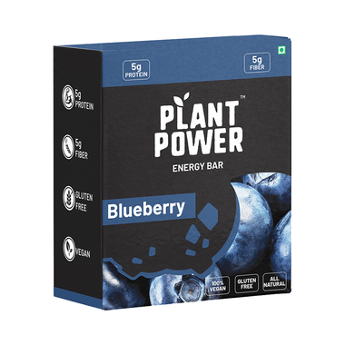 Plant Power Energy Bar (35gm Each) Blueberry