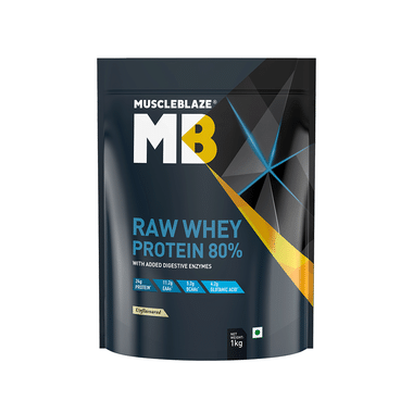 MuscleBlaze Raw Whey Protein 80% Powder Unflavoured