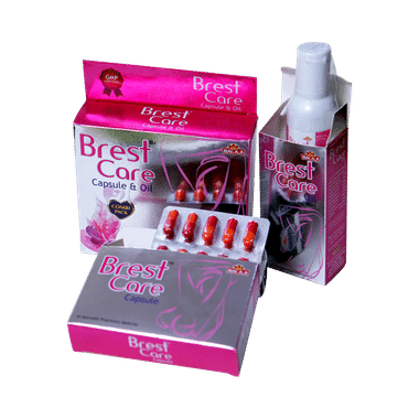 Balaji Combo Pack Of Brest Care Capsule And Oil