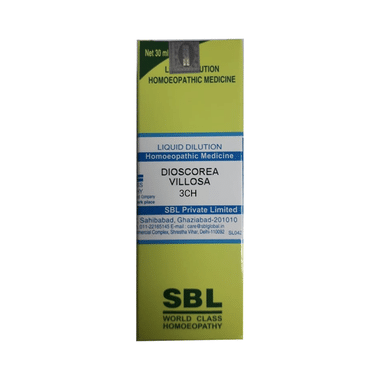 SBL Dioscorea Villosa Dilution 3 CH