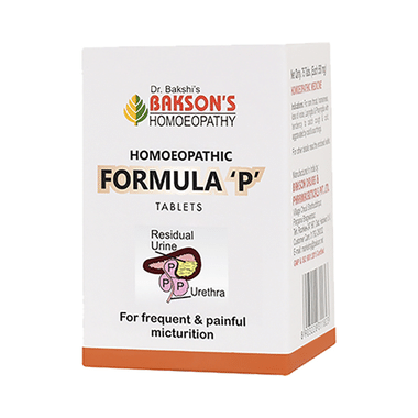 Bakson's Homoeopathy Homoeopathic Formula P Tablet
