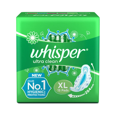 Whisper Ultra Clean Wings Sanitary Pads XL