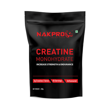 Nakpro Nutrition Creatine Monohydrate For Strength & Endurance | Flavour Unflavoured