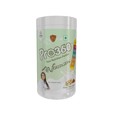 Pro360 Women Protein With Calcium, Iron, Vitamins & Minerals | Flavour Kesar Pista Powder