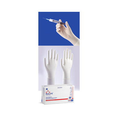 Nulife Latex Examination Non-Powdered, Non Sterile Glove Medium