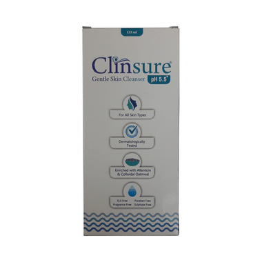 Clinsure Gentle Skin Cleanser With PH 5.5 | All Skin Types | Paraben & Sulphate-Free