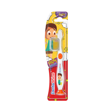 DentoShine Orange Sticky Toothbrush For Kids