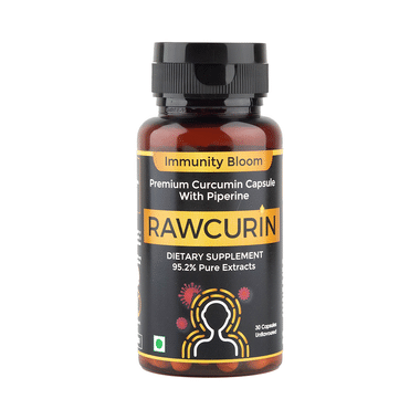 Immunity Bloom Rawcurin Premium Curcumin Capsule With Piperine Unflavored