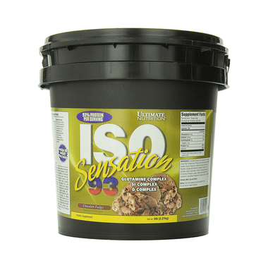 Ultimate Nutrition ISO Sensation 93 Whey Isolate Protein | Flavour Chocolate Fudge Powder
