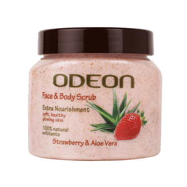 Odeon Face & Body Scrub Strawberry & Aloe Vera
