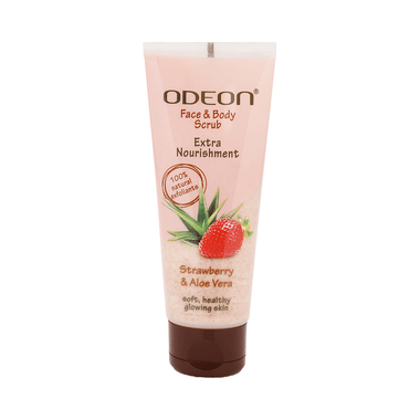 Odeon Strawberry & Aloe Vera Face & Body Scrub