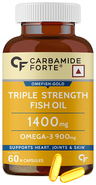 Carbamide Forte Triple Strength Fish Oil 1400mg Omega 3, 900mg Softgel Capsule