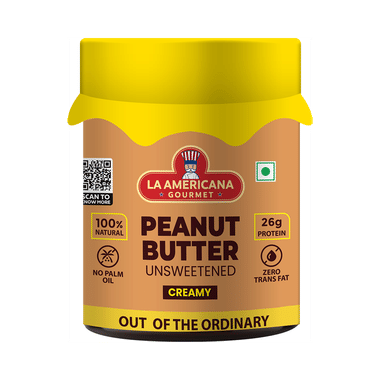 LA Americana Gourmet Peanut Butter Unsweetened Creamy