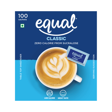 Equal Classic Zero Calorie From Sucralose Sachet (100 Each)