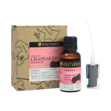 Soulflower Coldpressed Grapeseed Carrier Oil