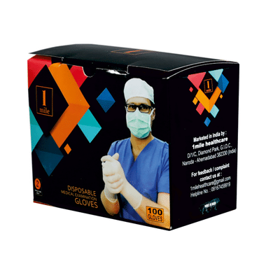 1Mile Disposable Medical Examination Glove Medium