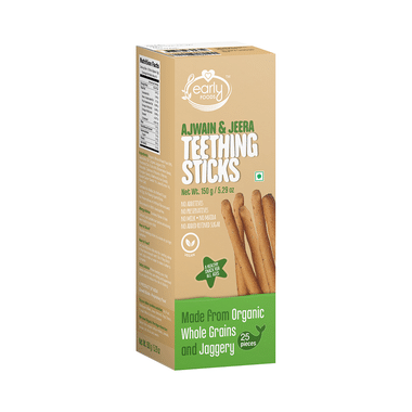 Early Foods Ajwain & Jeera Teething Sticks (25 Each)