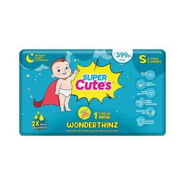 Super Cute's Small Wonderthinz Ultra Thin Pull Up Diaper (31 Each)