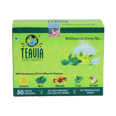Teavia Stevia Green Tea Bag (1.2gm Each)