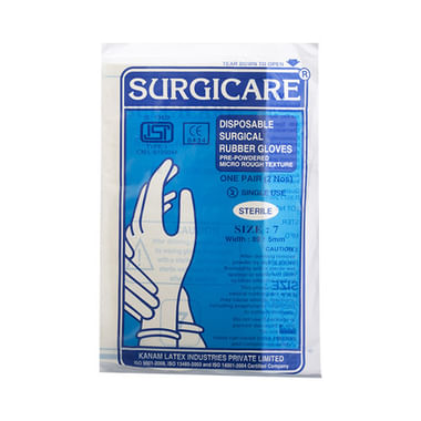 Surgicare Disposable Rubber Gloves 7