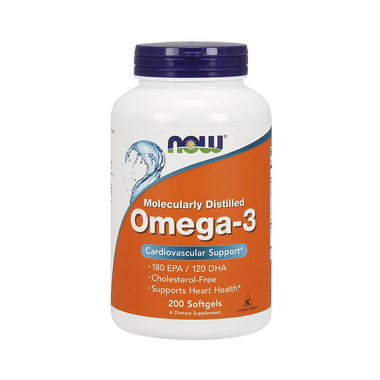 Now Foods Molecularly Distilled Omega-3 With EPA & DHA | Softgels For Heart Health