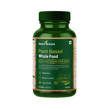 Smart Greens Plant Based Whole Food Multivitamin For Men Tablet